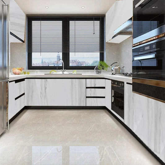 60CMx2M Wall Paper Waterproof Heat Resistant Self Adhesive Anti Oil Kitchen Wallpaper Marble Sheet for Kitchen